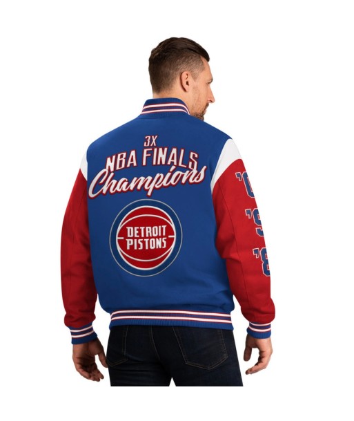 Official Detroit Pistons 3x World Series Jacket Découvrez la collection