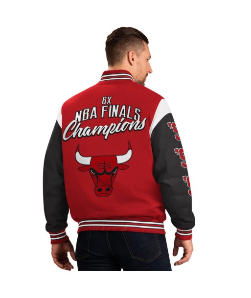 Official Chicago Bulls 6x Championship Jacket à prix réduit toute l'année