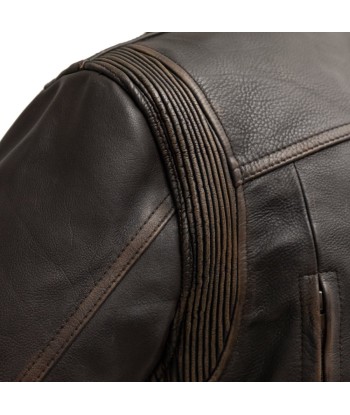 Wrath Men's Motorcycle Leather Jacket basket pas cher