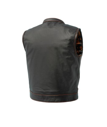 The Club Cut Men's Motorcycle Leather Vest, Multiple Color Options ouvre sa boutique