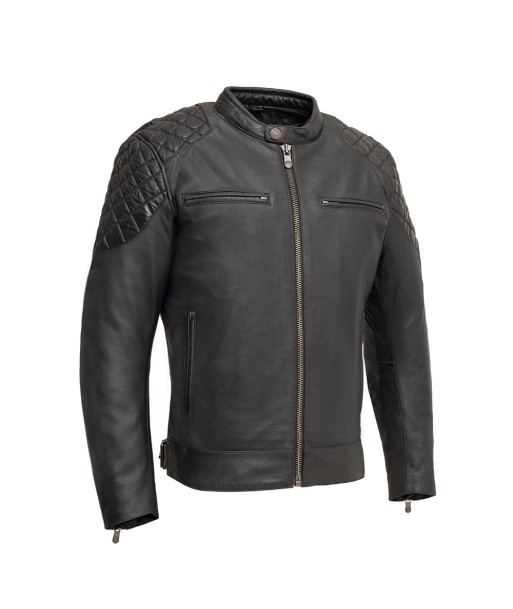 Grand Prix - Men's Leather Motorcycle Jacket 2024