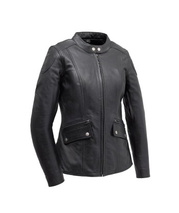 Jewel - Women's Motorcycle Leather Jacket en linge