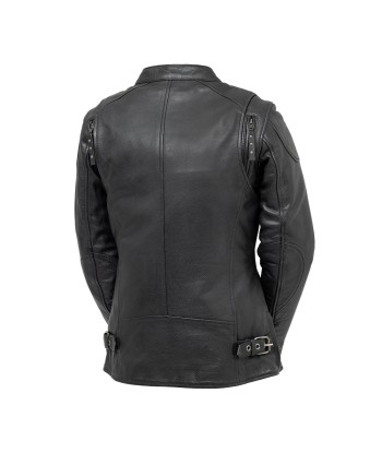 Jewel - Women's Motorcycle Leather Jacket en linge