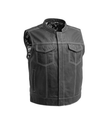 The Club Cut Men's Motorcycle Leather Vest, Multiple Color Options ouvre sa boutique