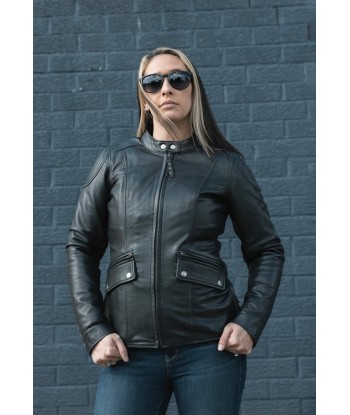 Jewel - Women's Motorcycle Leather Jacket en linge