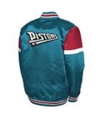 Mitchell and Ness Kids Detroit Pistons Throwback Satin Jacket pas cher chine