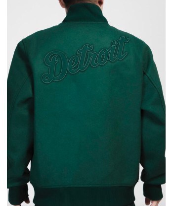 Pro Standard Detroit Tigers All Wool Varsity Jacket - Green on Green de technologie