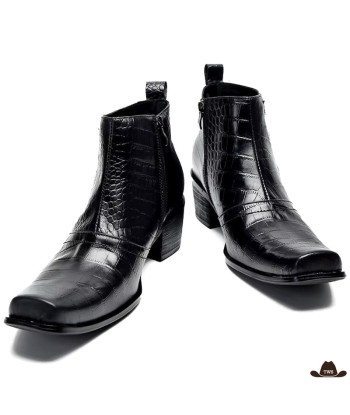 Bottines Western Cuir Homme solde