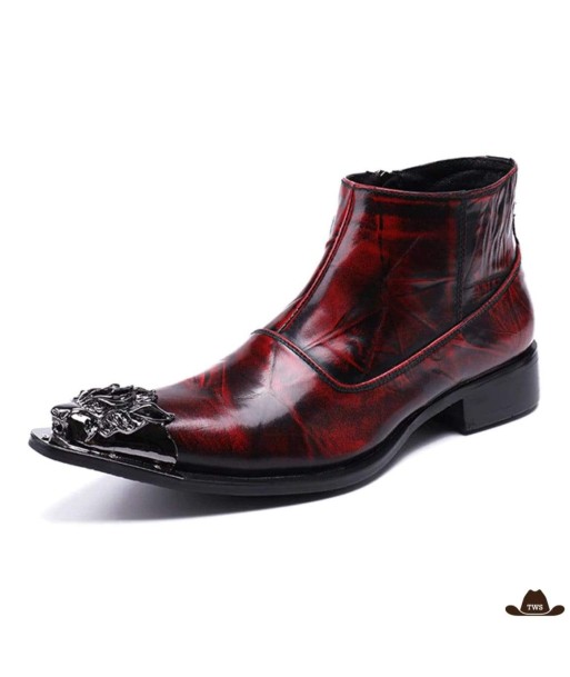 Bottines Cowboy Cuir la colonne vertébrale