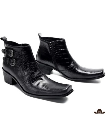 Bottines Western Cuir Homme solde