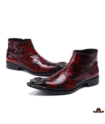 Bottines Cowboy Cuir la colonne vertébrale