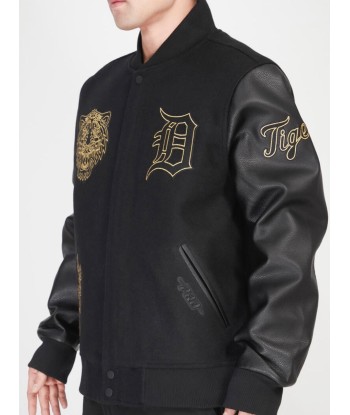 Pro Standard Detroit Tigers Varsity Jacket - Black on Gold vente chaude votre 