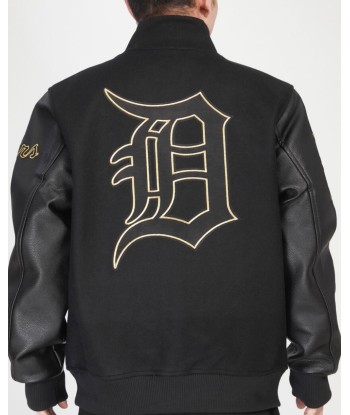 Pro Standard Detroit Tigers Varsity Jacket - Black on Gold vente chaude votre 