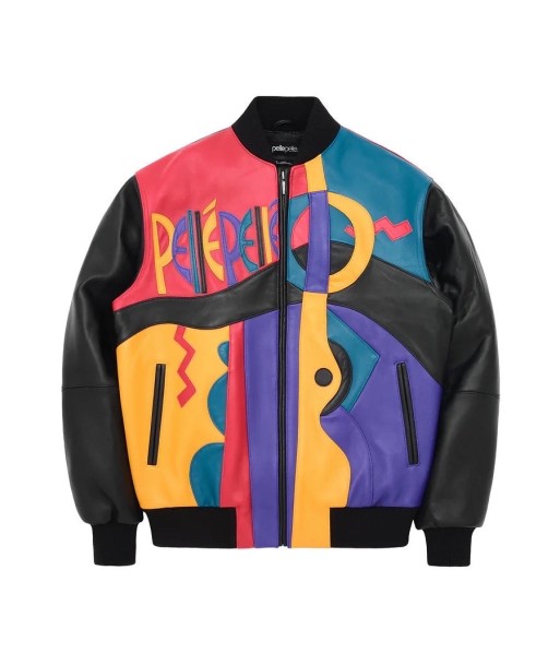 Pelle Pelle Picasso Leather Varsity Jacket - Black de votre