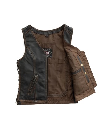 Cindy -  Women's Motorcycle Leather Vest la livraison gratuite