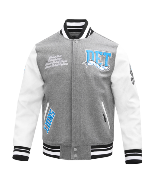 Pro Standard Detroit Lions Pennant Varsity Jacket de votre