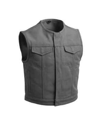 Lowside Men's Motorcycle Canvas Vest (Grey) suggérées chez