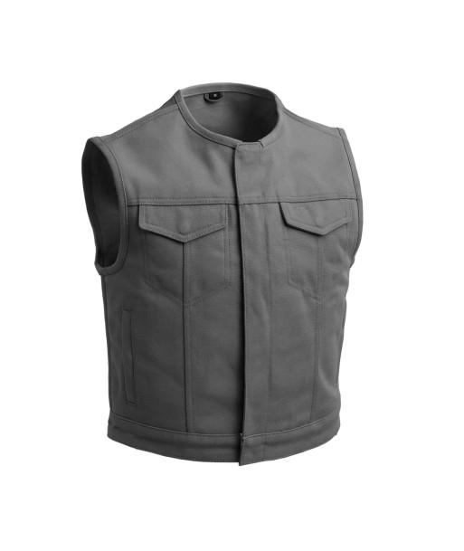 Lowside Men's Motorcycle Canvas Vest (Grey) suggérées chez