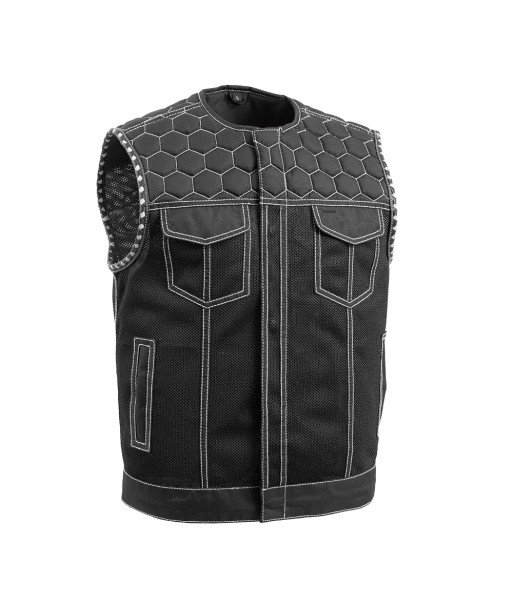 Hornet Moto Mesh Men's Club Style Vest le des métaux précieux