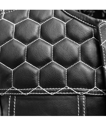 Hornet Men's Club Style Leather Vest le des métaux précieux