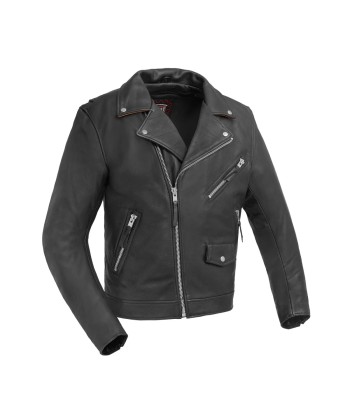 Arnold Men's Motorcycle Leather Jacket Paris Déstockage Promo