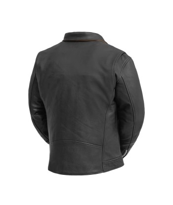 Arnold Men's Motorcycle Leather Jacket Paris Déstockage Promo