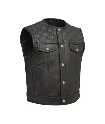 Shell Shock Men's Motorcycle Leather Vest (limited edition) des créatures d'habitude