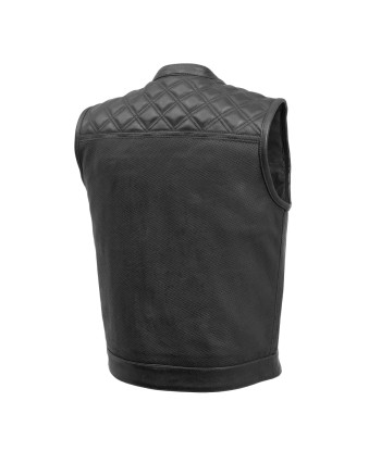 Downside Perforated Men's Motorcycle Leather Vest Venez découvrir notre 