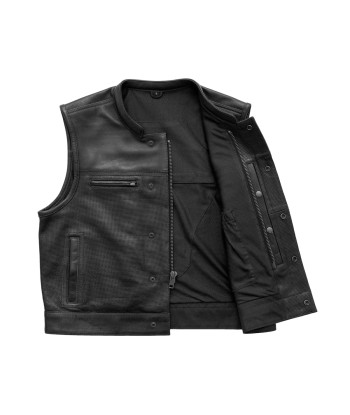 Lowrider Perforated Men's Leather Vest vous aussi creer 