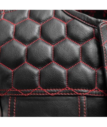 Hornet Men's Club Style Leather Vest le des métaux précieux