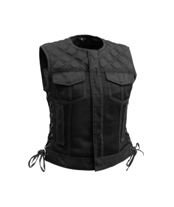 Bonnie Moto Mesh Women's Motorcycle Vest - Diamond Quilt Voir les baskets