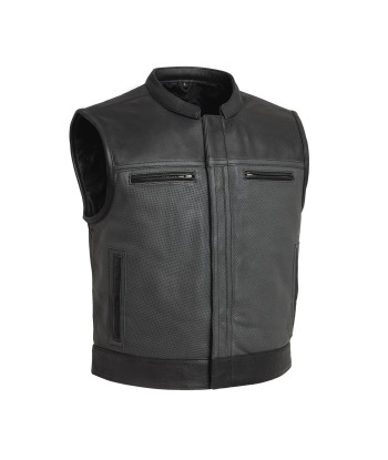 Two Tone Lowrider Perforated Men's Leather Vest ouvre sa boutique