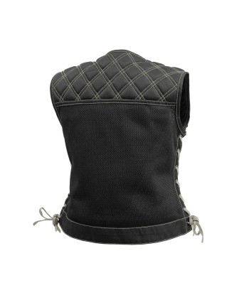 Bonnie Moto Mesh Women's Motorcycle Vest - Diamond Quilt Voir les baskets