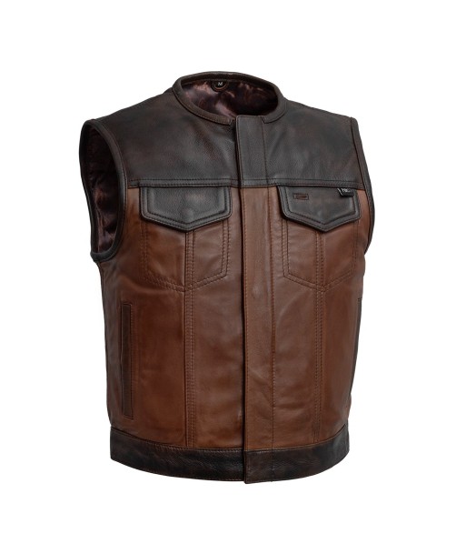 Lowside Gunner Men's Motorcycle Leather Vest En savoir plus