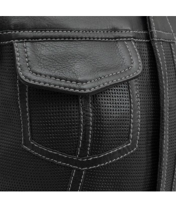 Jessica Perforated Women's Motorcycle Leather Vest vous aussi creer 