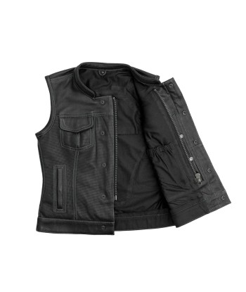 Jessica Perforated Women's Motorcycle Leather Vest vous aussi creer 