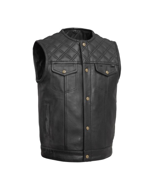 12 Gauge Men's Motorcycle Leather Vest acheter en ligne