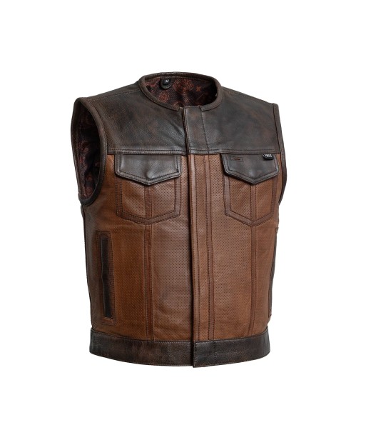 Lowside Gunner Men's Perforated Leather Vest Le MVP de beaucoup