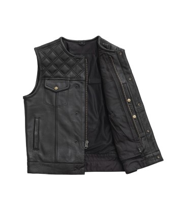 12 Gauge Men's Motorcycle Leather Vest acheter en ligne