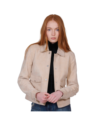 KARLY - Women's Suede Lifestyle Leather Jacket en ligne