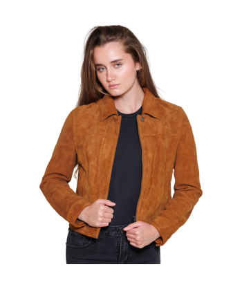 ALYSSA - Women's Suede Leather Jacket suggérées chez