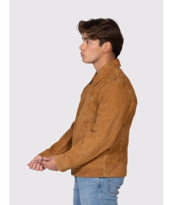 JACOB - Men's Suede Lifestyle Leather Jacket Les êtres humains sont 