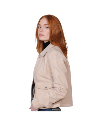 KARLY - Women's Suede Lifestyle Leather Jacket en ligne