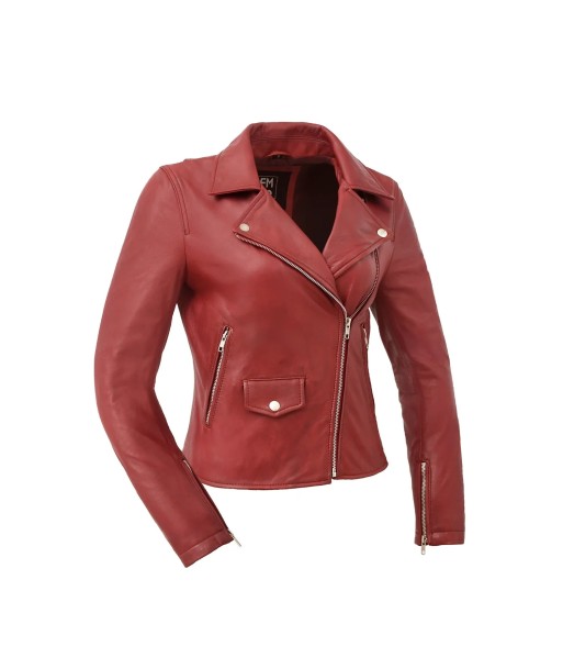 Lennox  Moto Style Leather Jacket pas cher