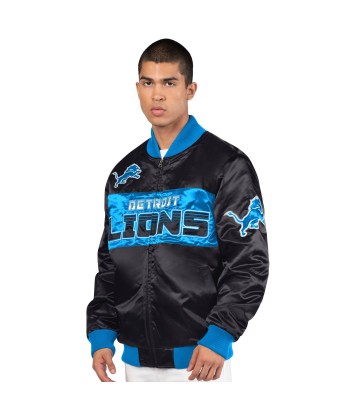 Exclusive: Mens Detroit Lions ShowTime Satin Jacket le concept de la Pate a emporter 