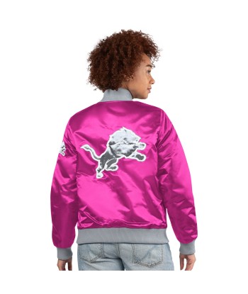 Exclusive: Ladies Detroit Lions ShowTime Satin Jacket - Black JUSQU'A -70%! 