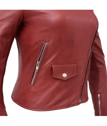 Lennox  Moto Style Leather Jacket pas cher