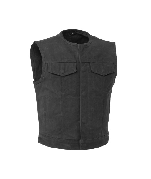 Lowside - Waxed Men's Motorcycle Canvas Vest plus qu'un jeu 