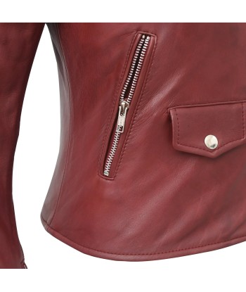 Lennox  Moto Style Leather Jacket pas cher