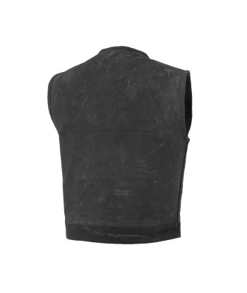 Lowside - Waxed Men's Motorcycle Canvas Vest plus qu'un jeu 